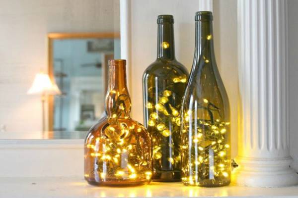 Wine Bottle Christmas Lights