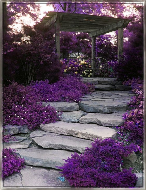 purple-garden-stepping-stones