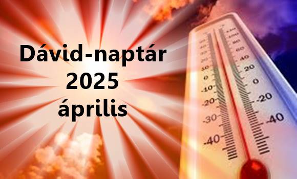 Megérkezett a 2025-ös tavaszi Dávid-naptár! Áprilisban és Húsvétkor berobban a nyár!